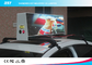 Ánh sáng cao Led Taxi Dấu hiệu quảng cáo hàng đầu với điều khiển không dây, 192 x 64 pixel