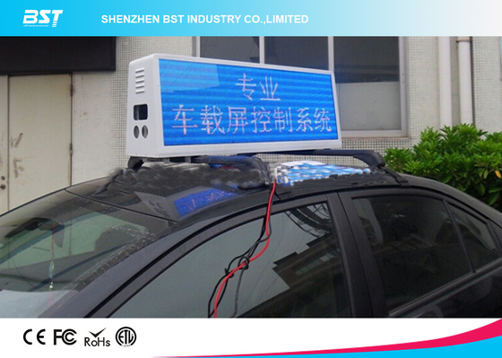 RGB Video Taxi Top Display Quảng cáo Led Hộp Light với Kiểm soát 4G / Wifi