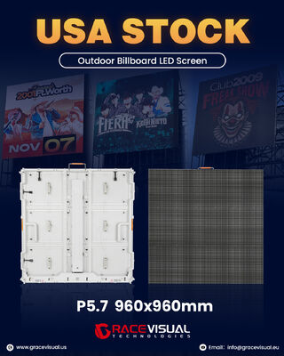 Màn hình LED bảng hiệu ngoài trời OA Series P5.7: Tất cả vỏ trắng, bảo trì hai lần