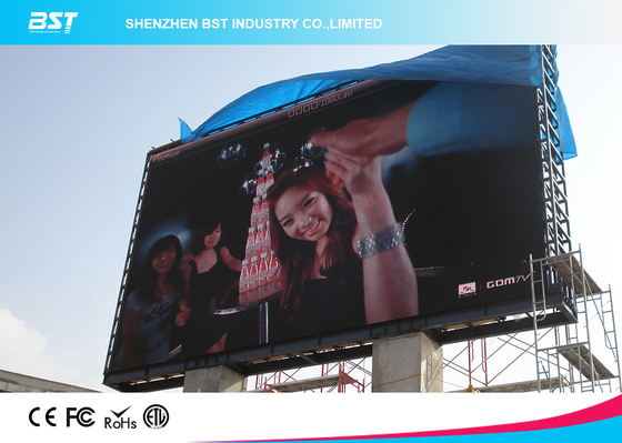 Tỷ lệ làm mới cao 6mm Pixel Pitch màn hình LED ngoài trời đầy màu sắc cho quảng cáo năng động