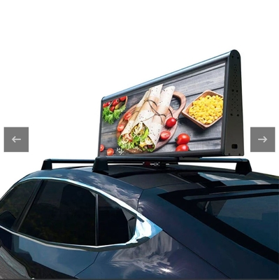 Full Color 4G Wireless P3 Taxi Top màn hình 40000 pixel mỗi m2 Không thấm nước IP65 OEM