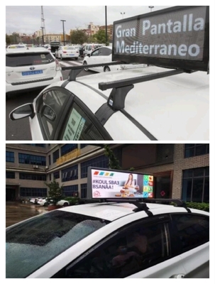 Full Color P2.5 Taxi Top LED Display ngoài trời Độ sáng cao 3000nits màn hình LED trong ngày và đêm