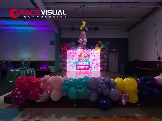7680HZ 500x500mm IRA Series Indoor Rental LED Display với độ phân giải mô-đun 64x64px và IP Rating IP40/IP21