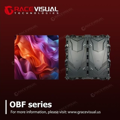 Bảng quảng cáo ngoài trời đầy đủ dịch vụ trước hiển thị LED cố định OBF Series với độ phân giải HD IP65/IP54 Đánh đúc nhôm