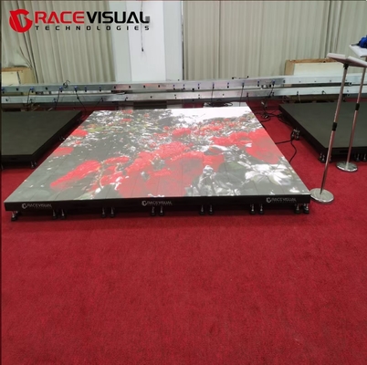 Tỷ lệ tương phản cao DF Series LED Dance Floor Cold Steel/Aluminum/Die-casting Aluminum Panel