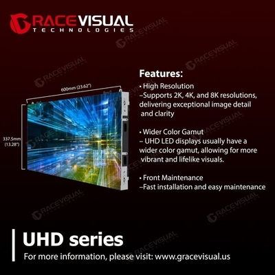 16:9 Ultra HD màn hình LED, với công nghệ SMD, GOB và COB