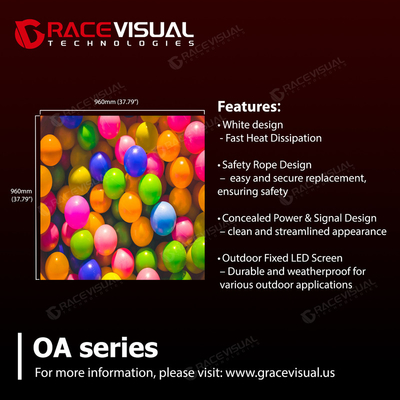 OA Series Full-color Outdoor Digital Signage được thiết kế cho hiệu suất liền mạch và công nghệ hiển thị LED tiên tiến