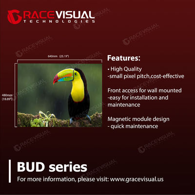 P1.86 Ultra HD Hệ thống hiển thị LED trong nhà Công nghệ nâng cao tốc độ làm mới siêu mượt mượt 7680Hz. Thiết kế tủ nhỏ gọn 640×480mm hiệu suất cao. 500+ Nits Tầm sáng cao cấp.