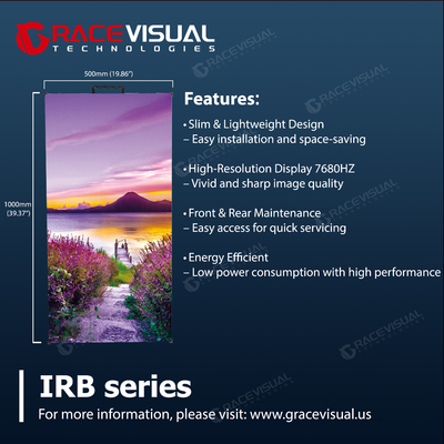 IRB Series P2.6 Professional LED Display - Giải pháp cho thuê hiệu suất cao với tốc độ làm mới 7680 Hz.