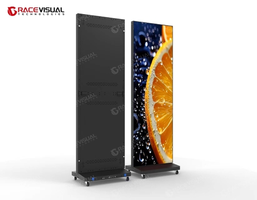 Màn hình LED poster gập trong nhà Màn hình kỹ thuật số LED cho biểu ngữ Tường video LED di động cho cửa hàng