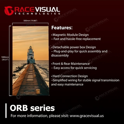 ORB Series P3.91 Premium Outdoor Rental LED Display - Hiệu suất ưu tú với độ sáng cao 4500nits. 7680Hz Ultra-Smooth Refresh Technology.