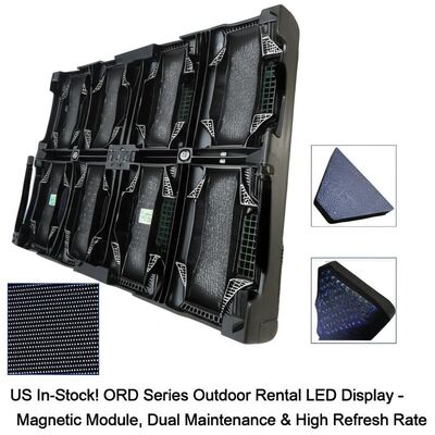 US In-Stock ORD Series Outdoor Rental LED Display with Magnetic Module, Dual Maintenance & 7680Hz Refresh Rate
