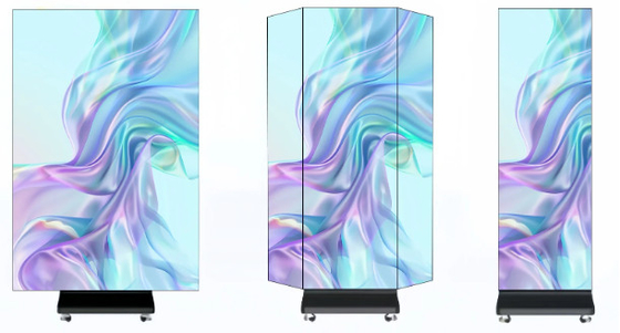 Màn hình poster LED gấp ba lần: Dải xách, liền mạch và sáng sủa